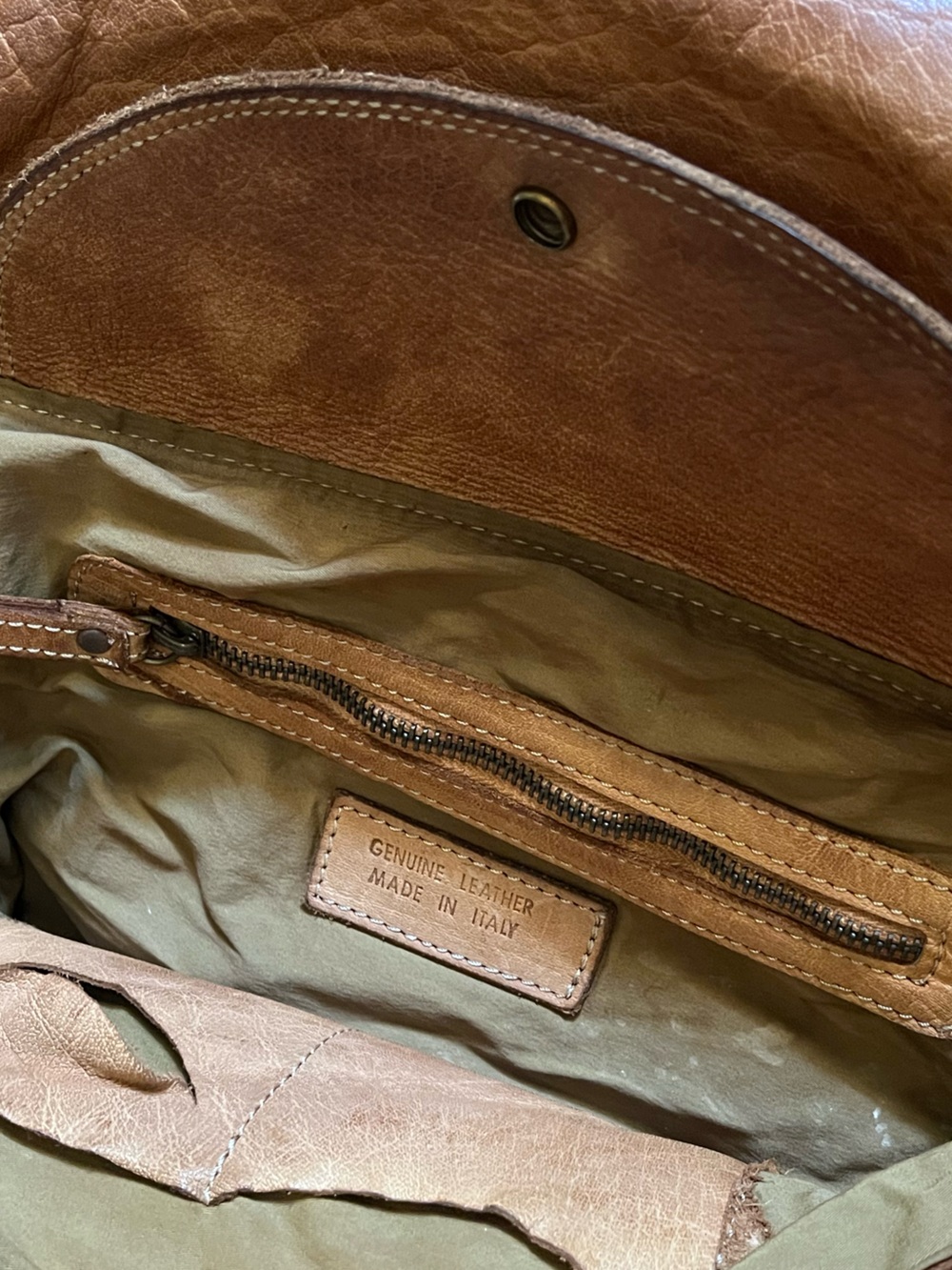 Southwest studded leather bag messenger Italy pockets Sedona Western Cowgirl - Picture 4 of 10